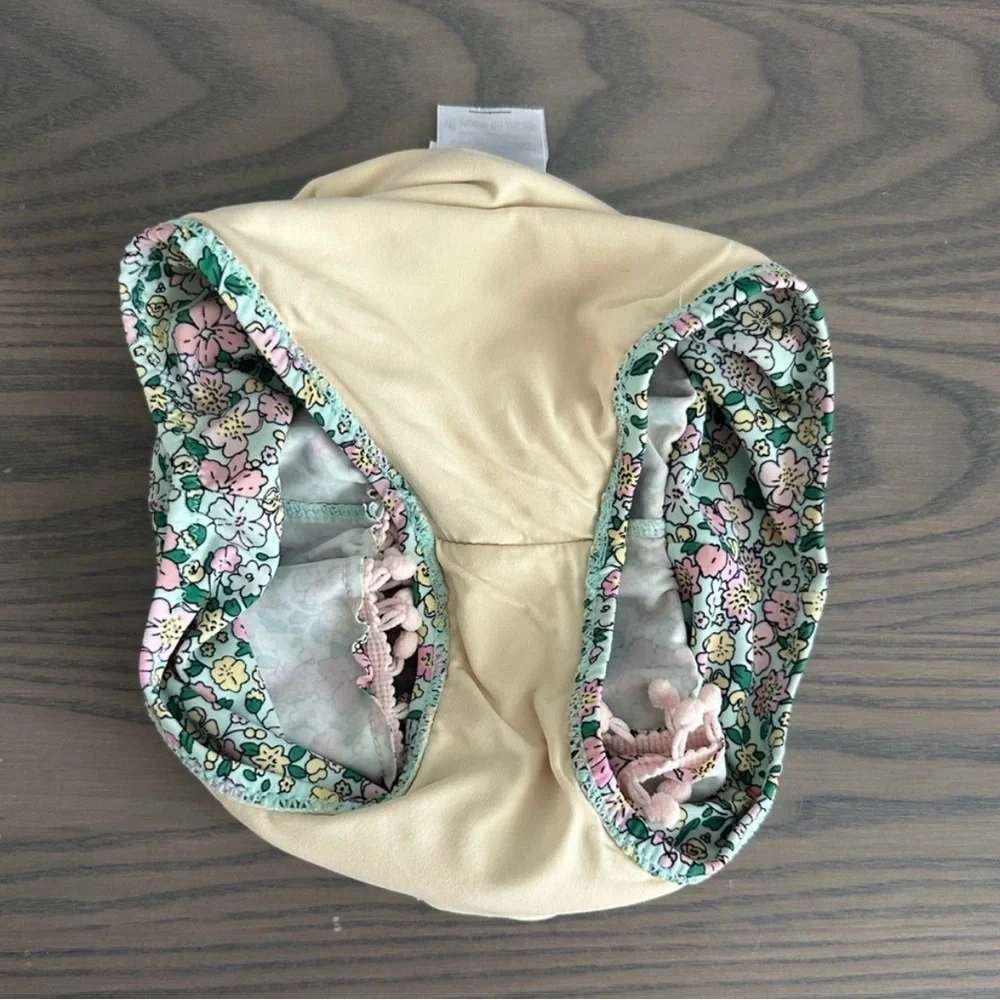 SHADE CRITTERS GIRLS FLORAL TWO PEICE RASHGUARD